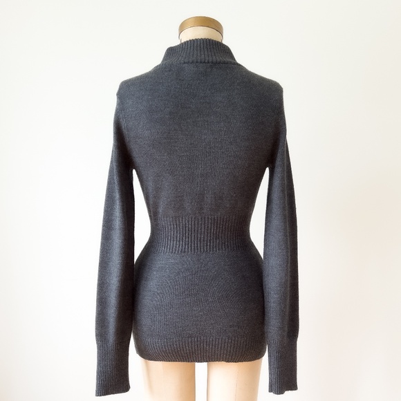 Vintage Y2K Guess Jeans Knitted Zipper Logo Cardigan Sweater - Large - Picture 9 of 11